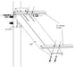 Solartech RAC-M-532 Universal single arm side of pole mount for a (2" pole)
