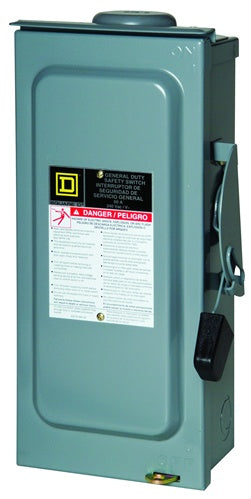Square D 60 Amp 120/240 VAC Non-Fusible Safety Switch - DU322RB