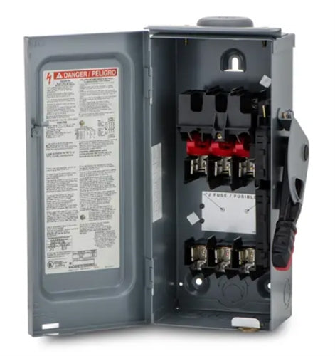 Square D H361RB > 30 Amp 600 VAC/VDC Disconnect, Safety Switch, 3 Pole - NEMA 3R