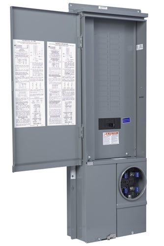 Square D SC3042M225PF > All-In-One Meter Main, Ring-Type Meter Socket, Semi Flush 225A SOL, Main Breaker, 30/42 - OH/UG Service Type
