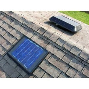 Sunrise FB850RP, 11 Watt Solar Attic Fan, Flat Base, Remote Panel