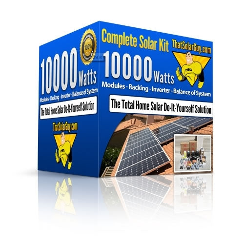 10000 Watt Central Inverter Solar Panel Kit