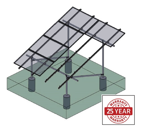 Tamarack Solar 90064 > Modular Ground Mount - Add-On Column Kit - 3 Solar Panels per Column