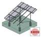 Tamarack Solar 90071 > Modular Ground Mount - First Column Starter Kit - 4 Solar Panels per Column