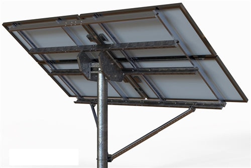Tamarack Solar LTP-LCR/08HW > High Wind Top of Pole Mount for Four Solar Panels - Landscape