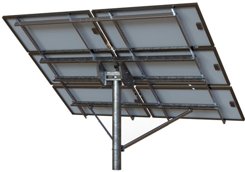 Tamarack Solar LTP-LCR/124HW > High Wind Top of Pole Mount for Six Solar Panels - Landscape