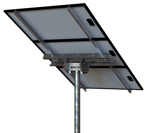Tamarack Solar STP-LCR/120R > Top of Pole Mount for Three Solar Panels - Landscape