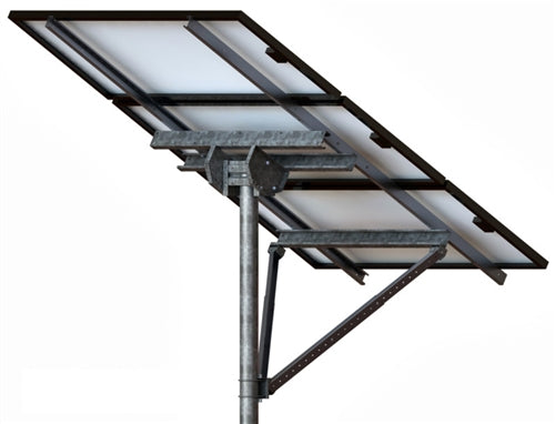 Tamarack Solar STP-LCR/124HW > High Wind Top of Pole Mount for Three Solar Panels - Landscape
