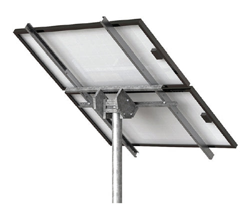 Tamarack Solar STP-LCR/82R > Top of Pole Mount for Two Solar Panels - Landscape