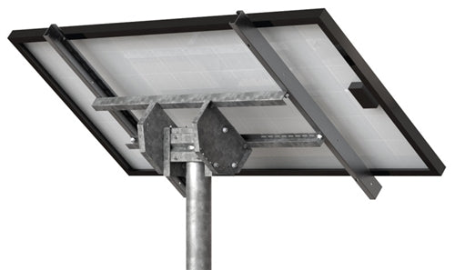 Tamarack Solar STP-SCR/045 > Top of Pole Mount for One Solar Panel - Hole Space < 48" - Landscape