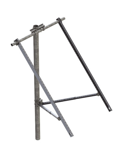 Tamarack Solar UNI-SPHD/4-90 > Side of Pole Mount for Two 60 or 72 Cell Solar Panels - 4" pole only