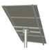 Tamarack Solar UNI-TP/04A > Top of Pole Mount for Three 110 Inch Solar Panels