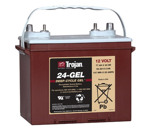 Trojan Battery 24-Gel - 12 Volt 77 Amp Hour Gel Battery