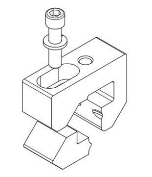 Unirac 004031M - 3/8" AceClamp JR, Mill - 100 Units