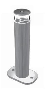 Unirac 004600C - 6" 2-Piece Aluminum Standoff