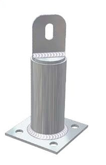 Unirac 004702G - 7" Raised Flange Standoff, Steel