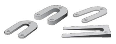 UniRac 009001D - 1/16" Shim, Blue