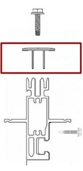 UniRac 202003C - SunFrame 192" Cap strip Size E, Clear Anodized
