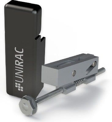UniRac 302035M > SolarMount Pro Series Universal End Clamp - Preassembled, with Rail End Cap - 1 Unit