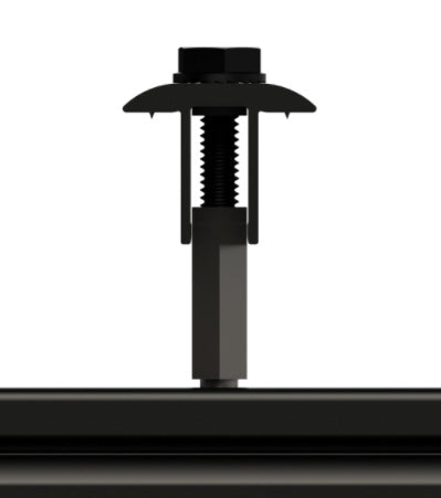 UniRac 302045D > SolarMount Universal-AF Mid Clamp - Preassembled, Integrated Bonding, 30-46mm, Dark Finish - 1 Unit