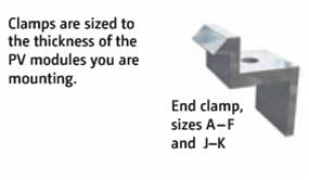 UniRac 320079 - SolarMount End Clamp J - 20 Units