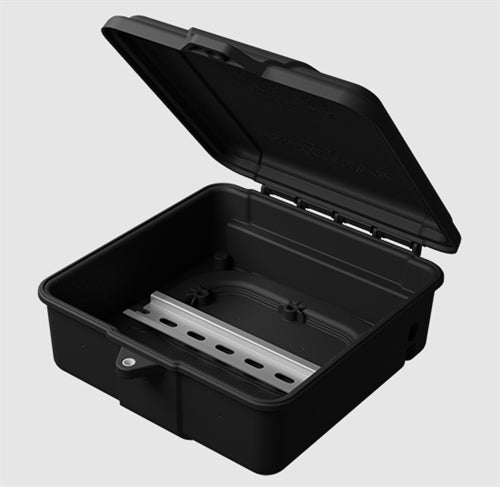 UniRac SoloBox-D > E-Boss Solo-Box-D Junction Box with Mounting Screws and DIN Rail - Qnty. 1