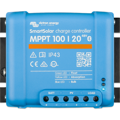 Victron Energy SmartSolar MPPT 100/20-48 > 20 Amp 12/24/36/48 Volt MPPT Charge Controller
