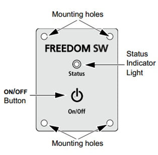 Xantrex Freedom SW on/off remote panel - 808-9002